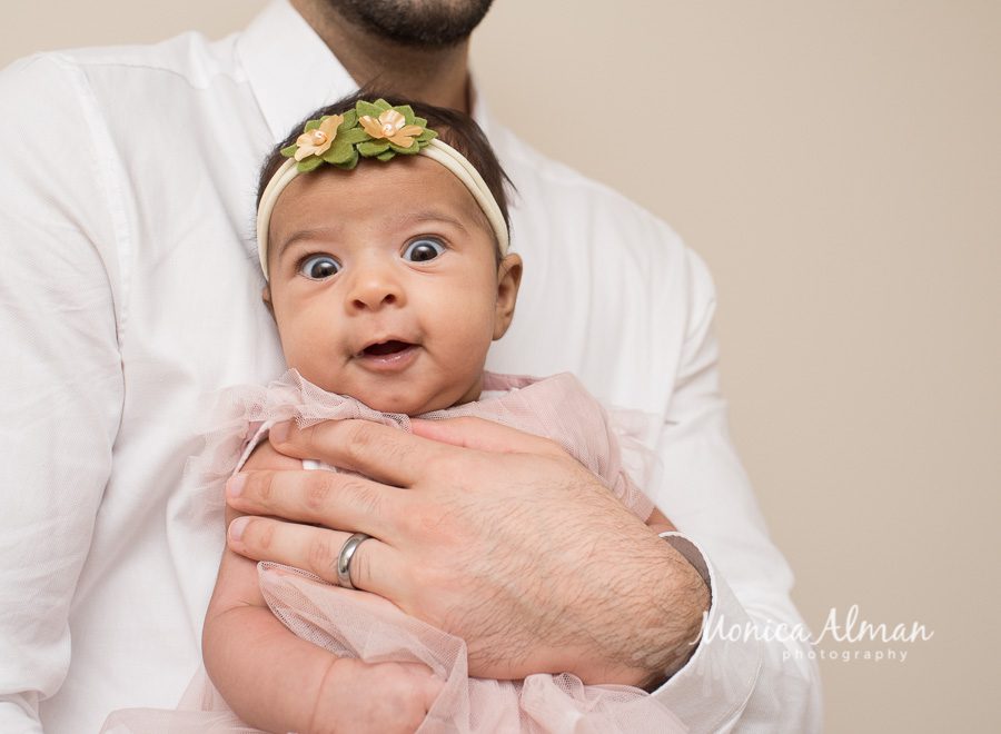 Two Month Old Baby Girl Big Smilies Photo