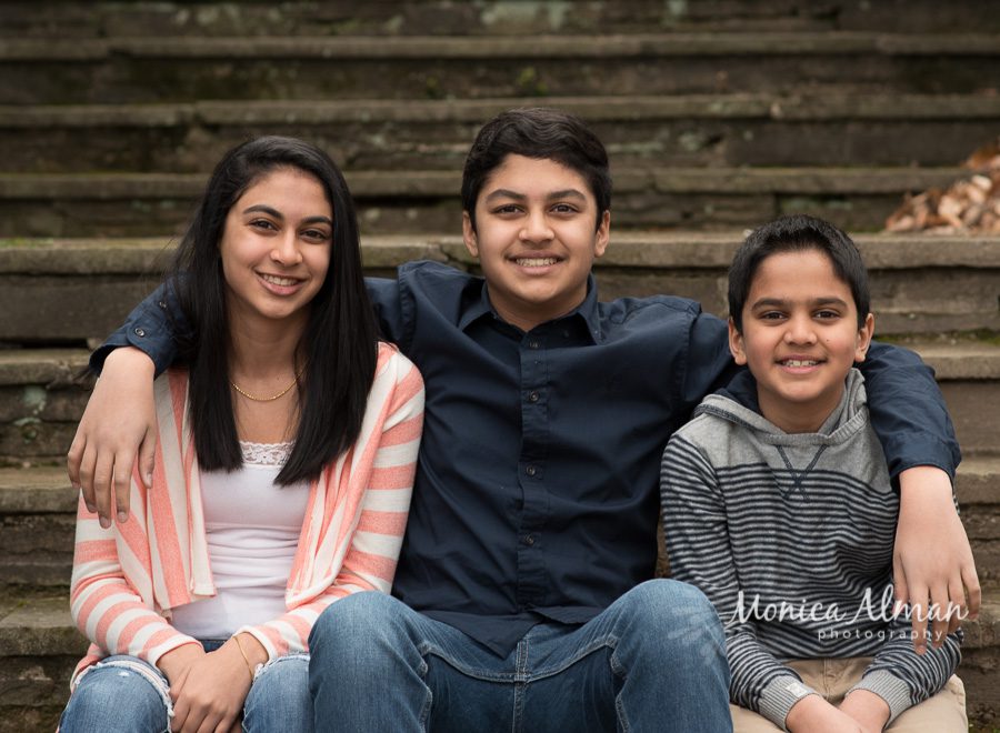 Spring Portraits Siblings Sitting Together Photo
