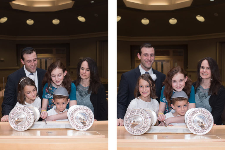 Bat Mitzvah Portraits Family Torah Photo