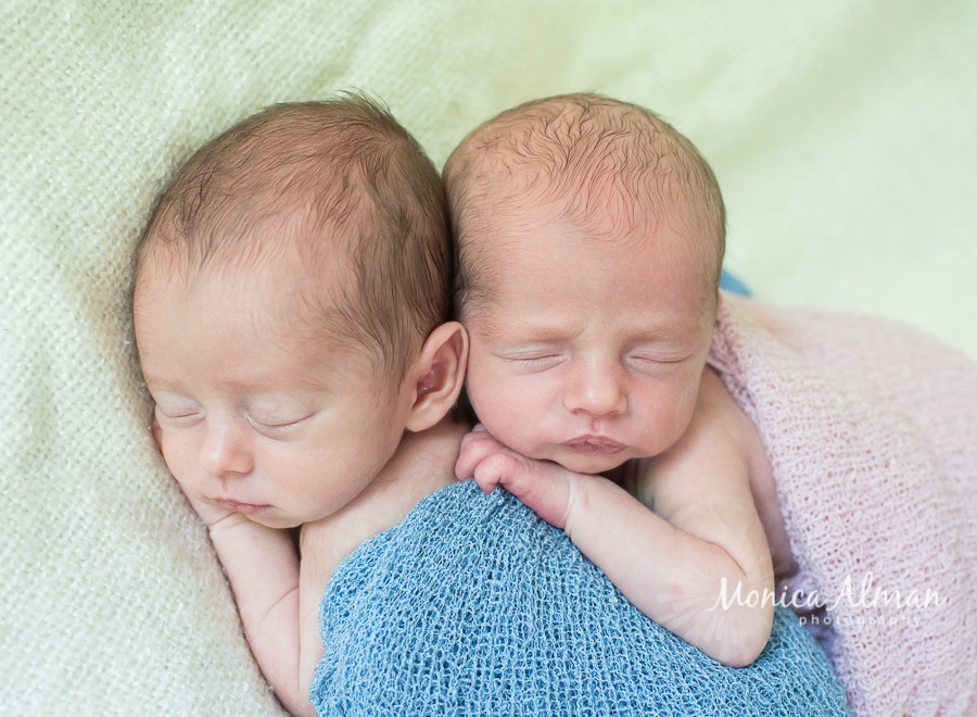 Baby Boy and Girl Twins | Bethesda, Maryland Twin Newborn Photography ...