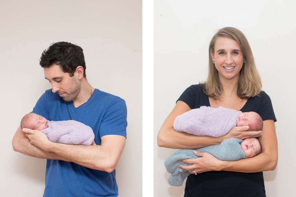 Baby Boy and Girl Twins Mom with Babies Photo