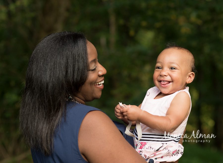 First Birthday Smiling With Mom Photo