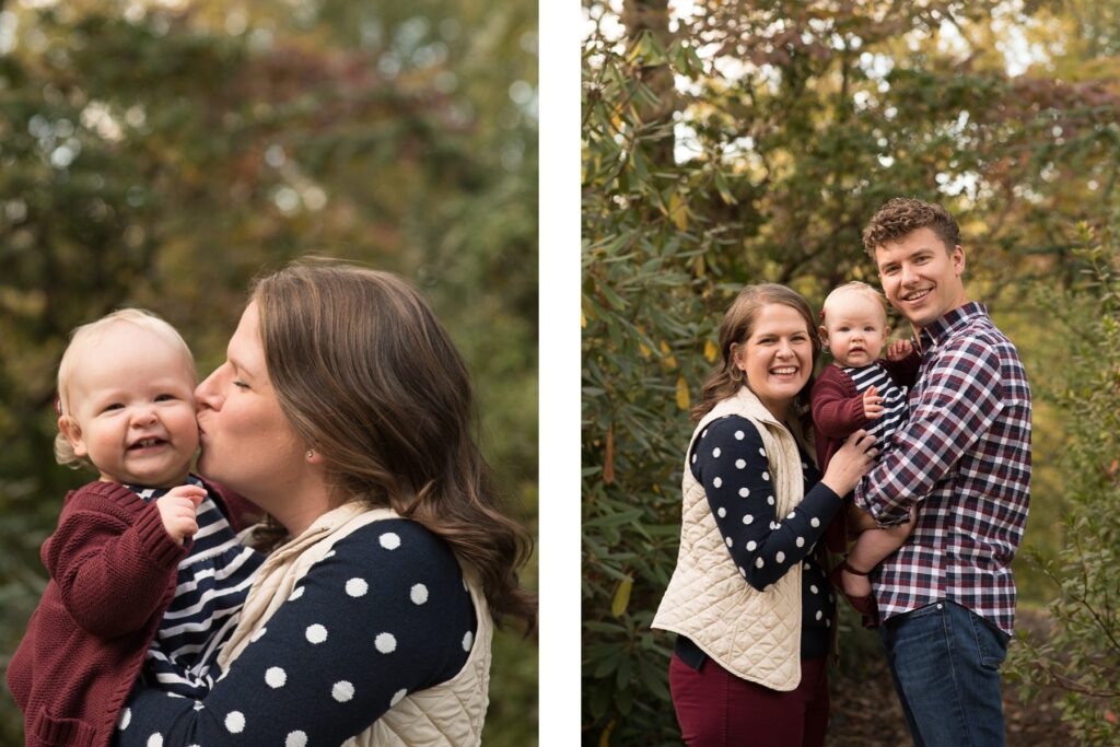 First-Birthday-Portrait-Session-Mom-Kissing-Baby-Photo