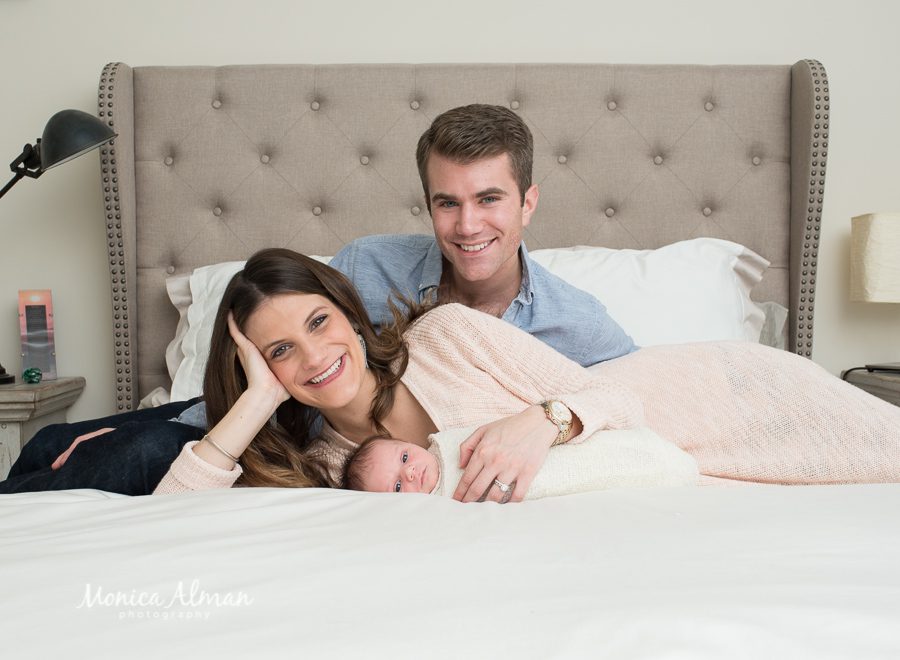 Ten-day-old-baby-boy-mom-and-dad-smiling-photo