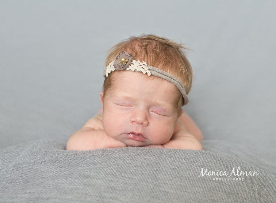 Maryland newborn photographer posed baby girl image