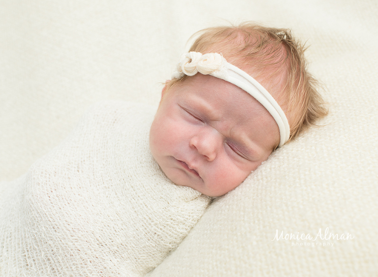 Maryland newborn photographer closeup of baby photo