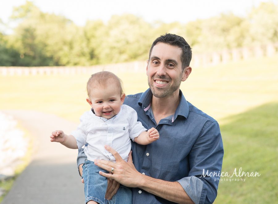 dad and son first birthday portraits