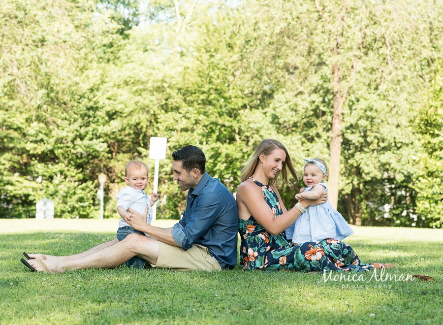 family playing birthday portraits