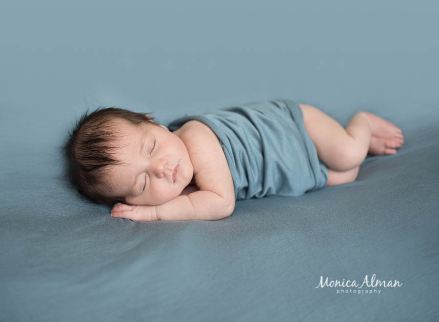 Gaithersburg Baby Photographer Newborn Posed Sleeping Photo
