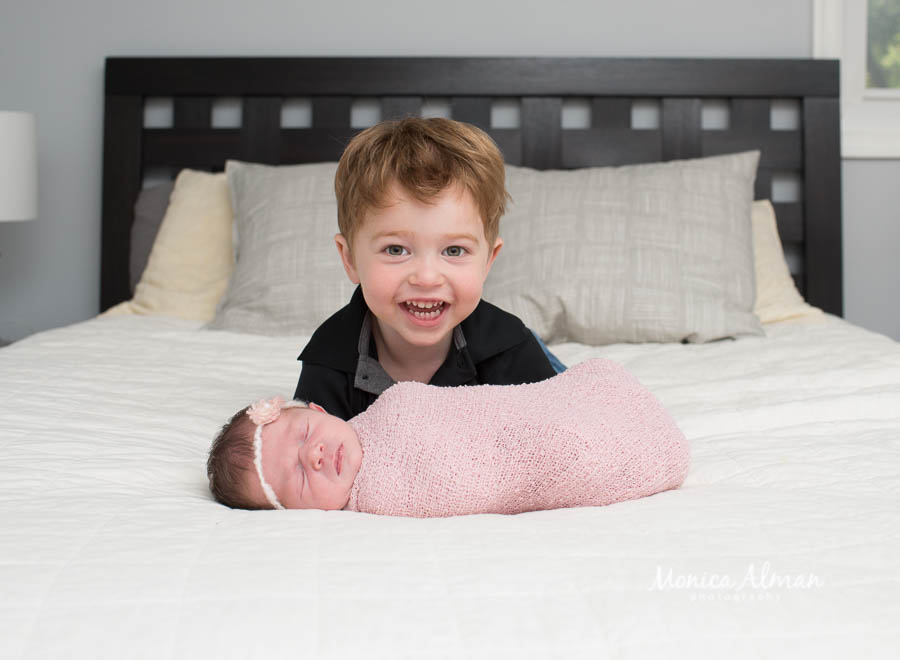 Baby Sister With Big Brother Photo