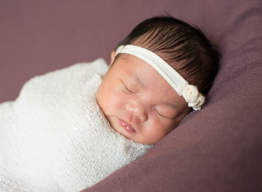 Newborn Photography Session close up baby photo