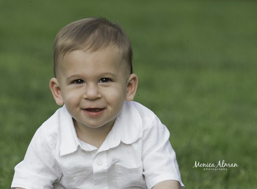Rockville First Birthday Photos Smiling Baby
