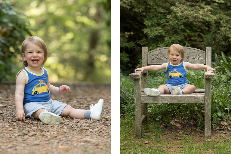 1 year old portraits with Sitting up