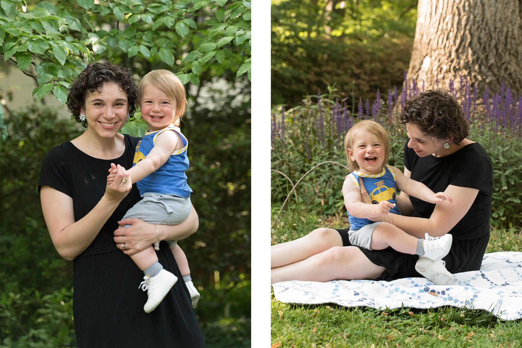 1 year old portraits with mom