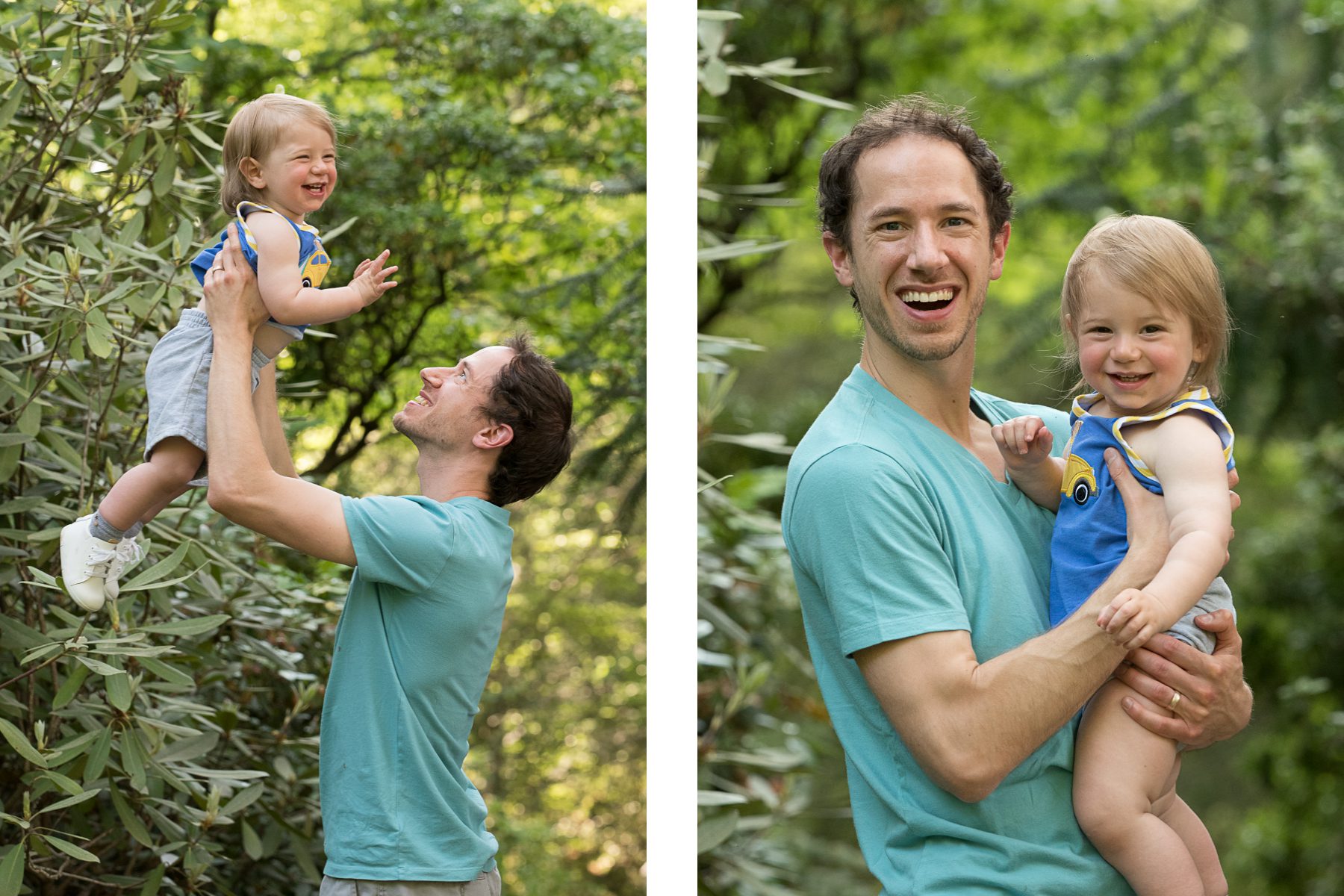1 year old portraits with dad
