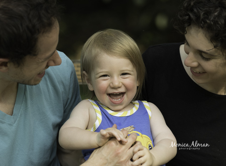 1 year old portraits laughing