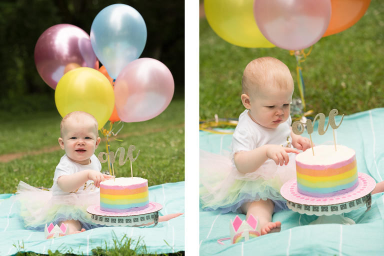 Cake Smash Photography - Fun birthday photography session.