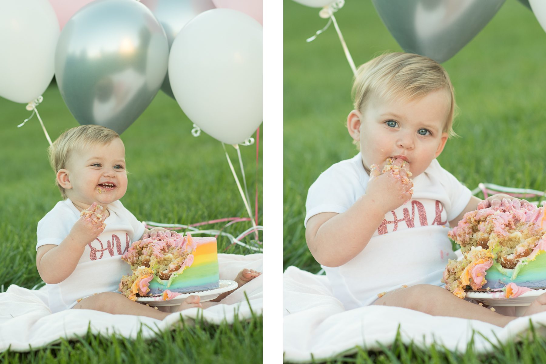 1st birthday cake smash in maryland photo