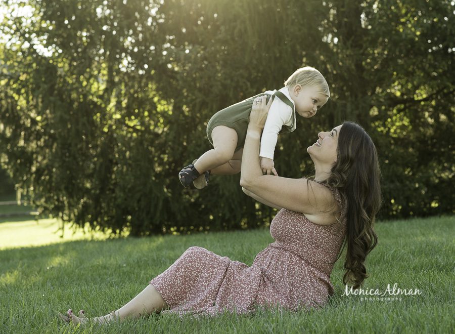 mom playing with baby picture