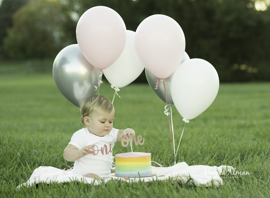 1 year old cake smash photo