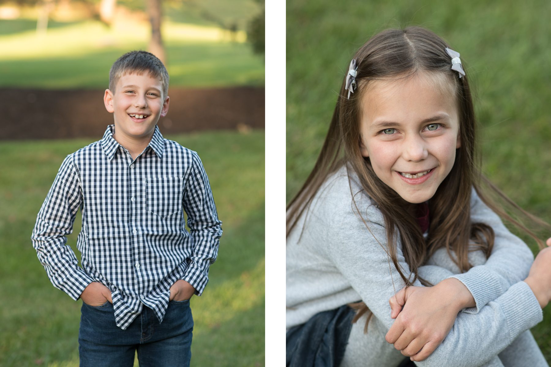 Fall family portraits happy kids 