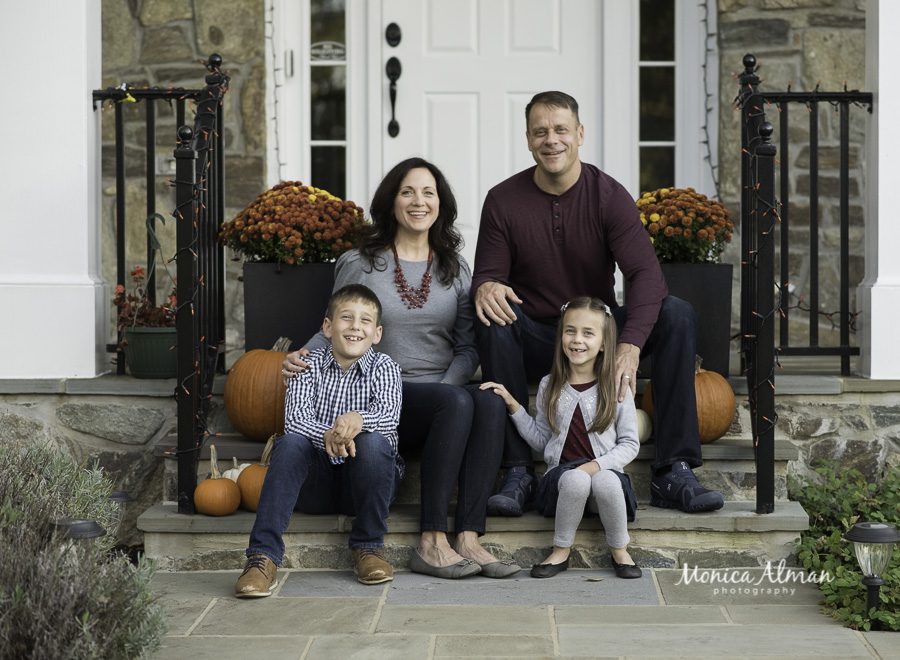 At home family fall photos