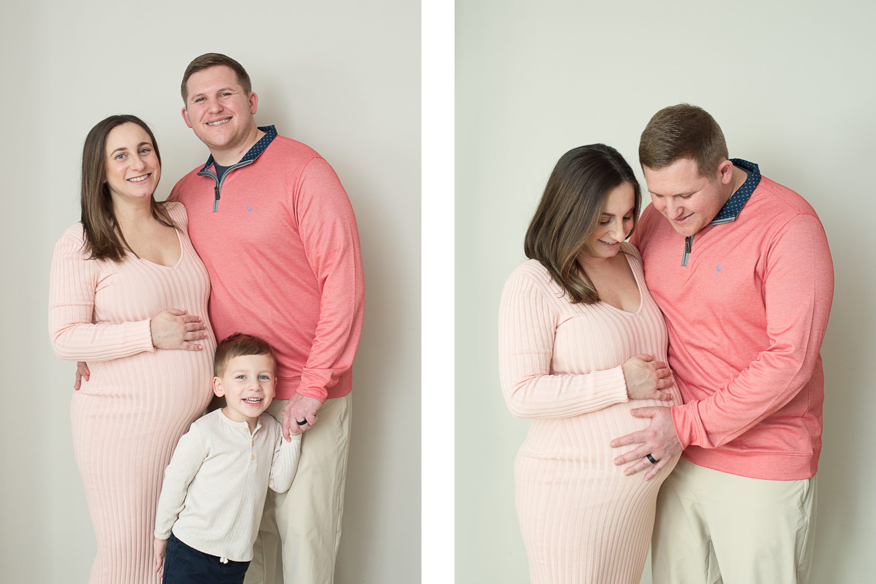maternity photos of mom dad son