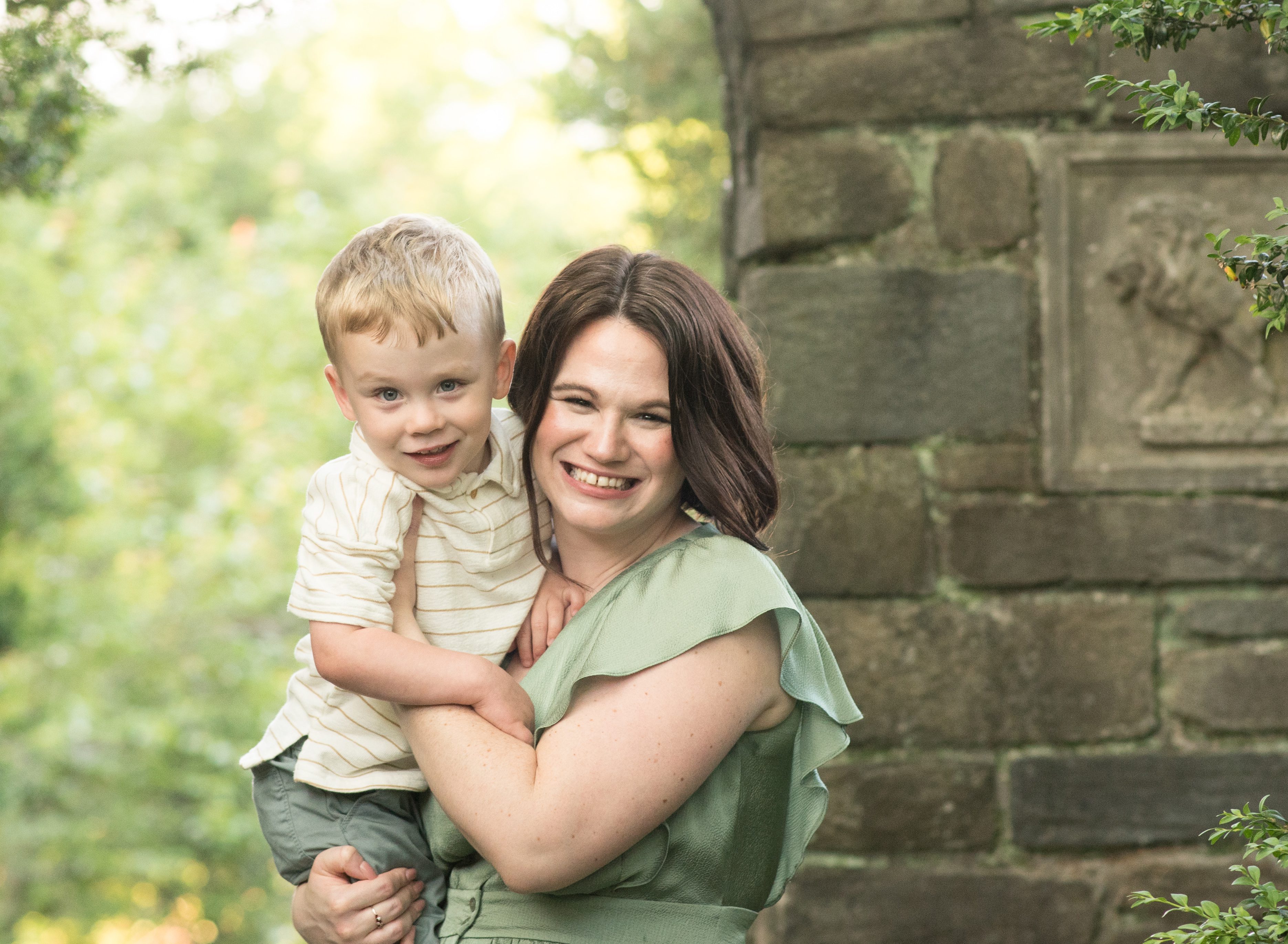 mom and 2 year old boy