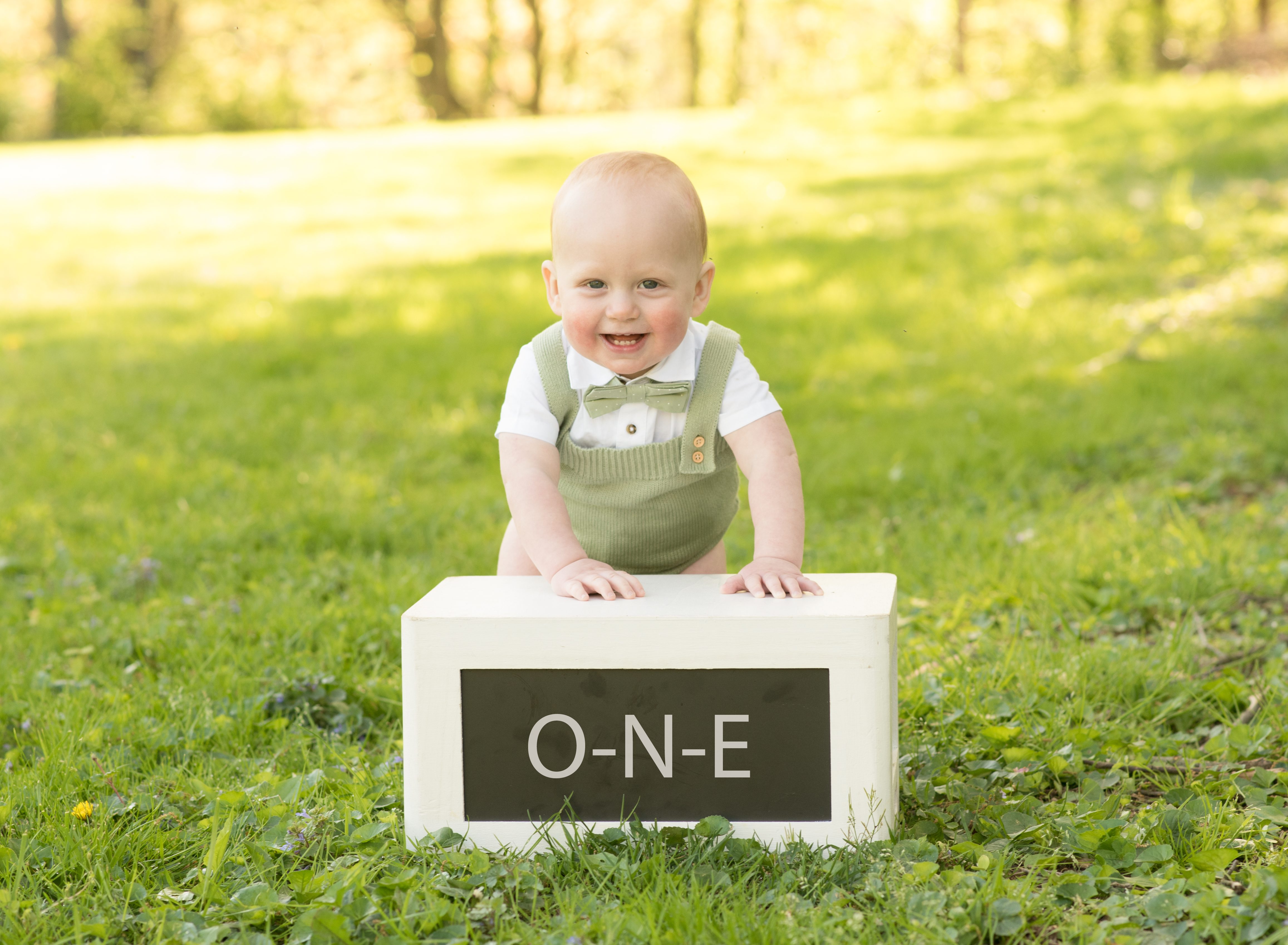 Baby's first birthday portraits in Maryland