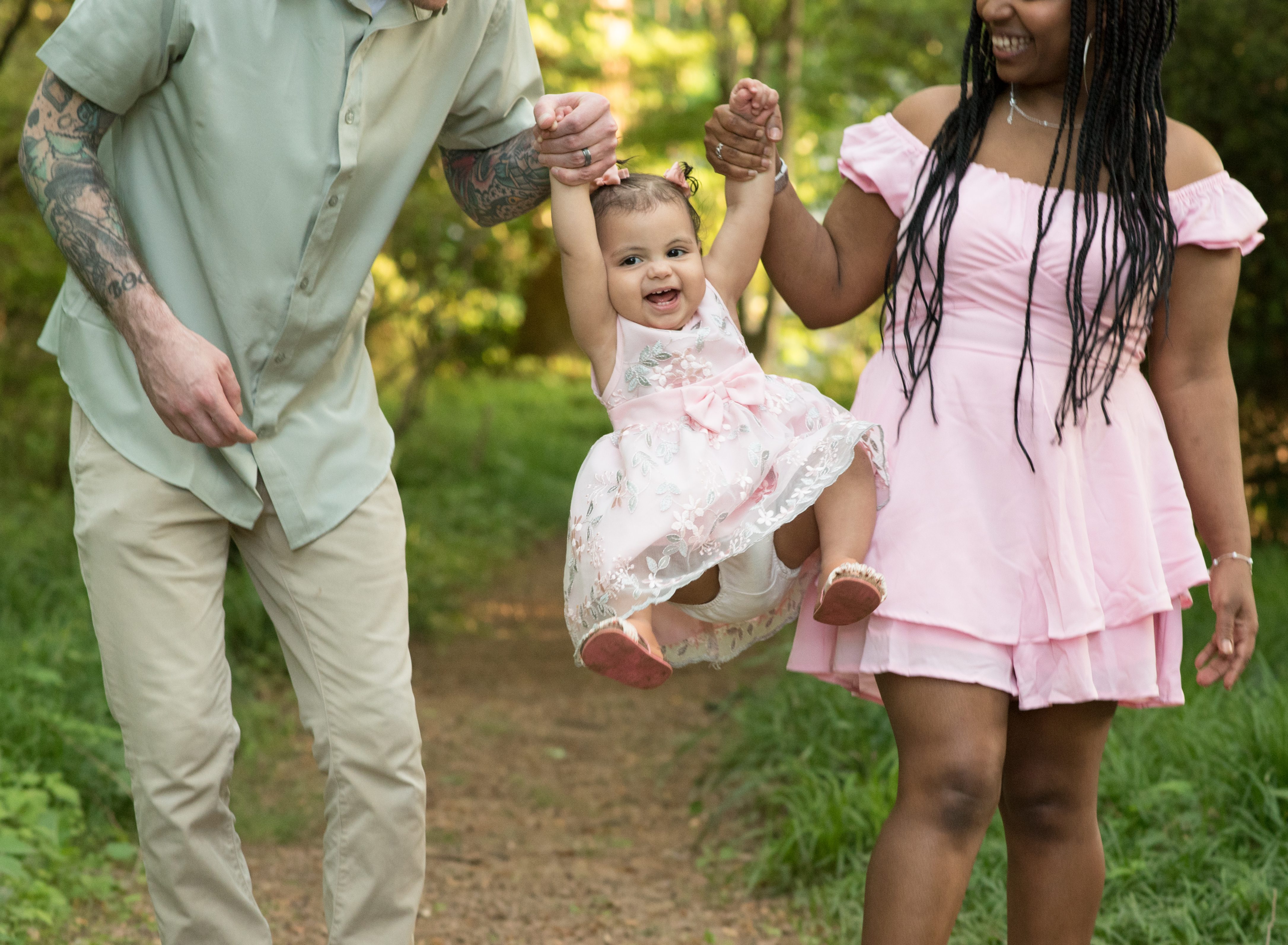 1 year old having fun in Maryland