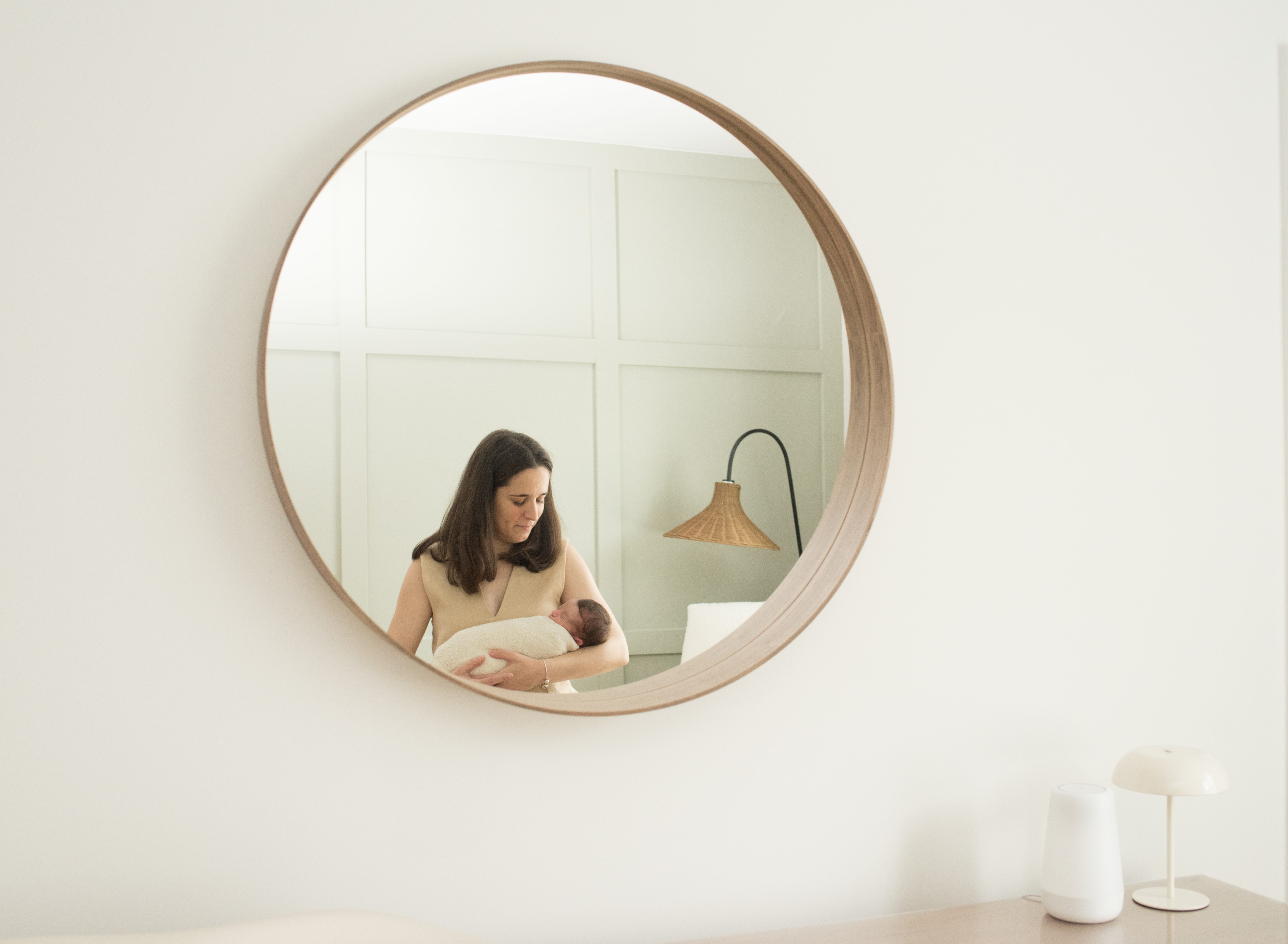 new mom with baby photo