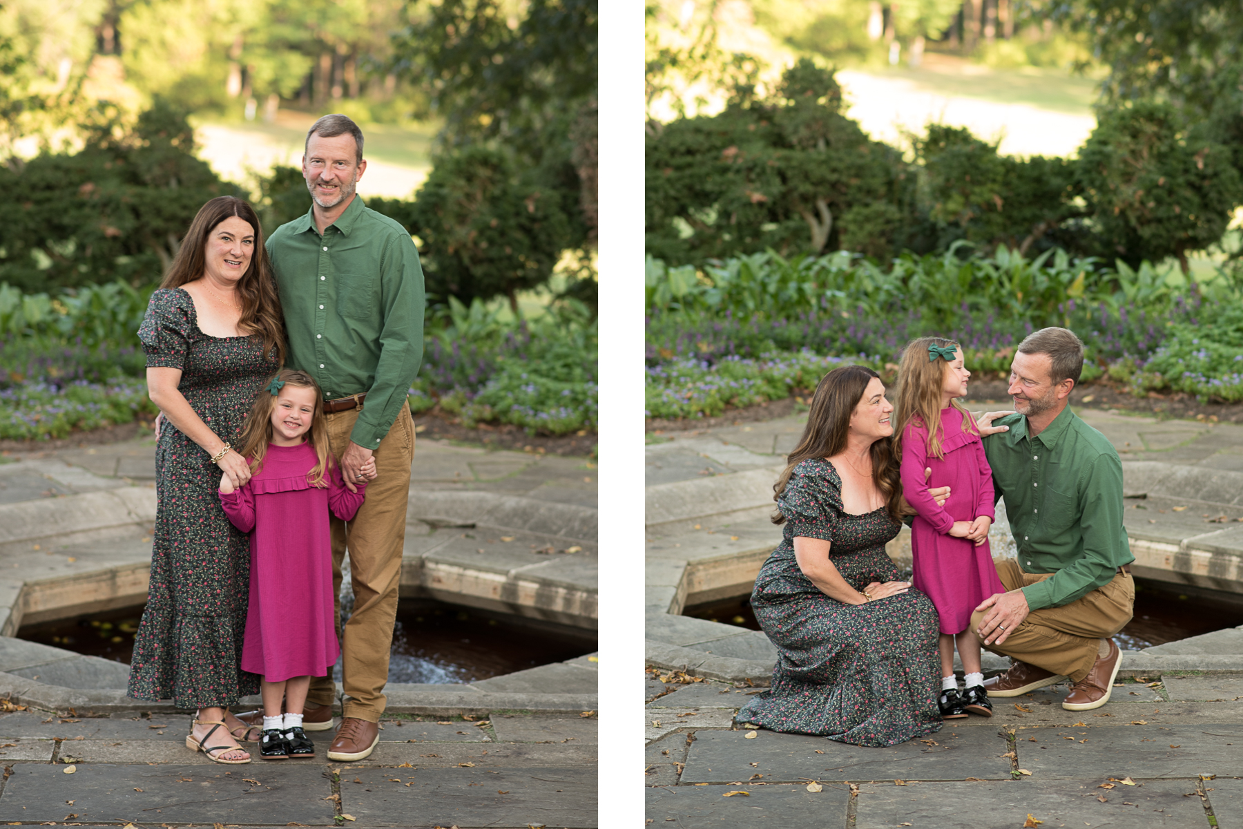 family posing together during portrait session in maryland