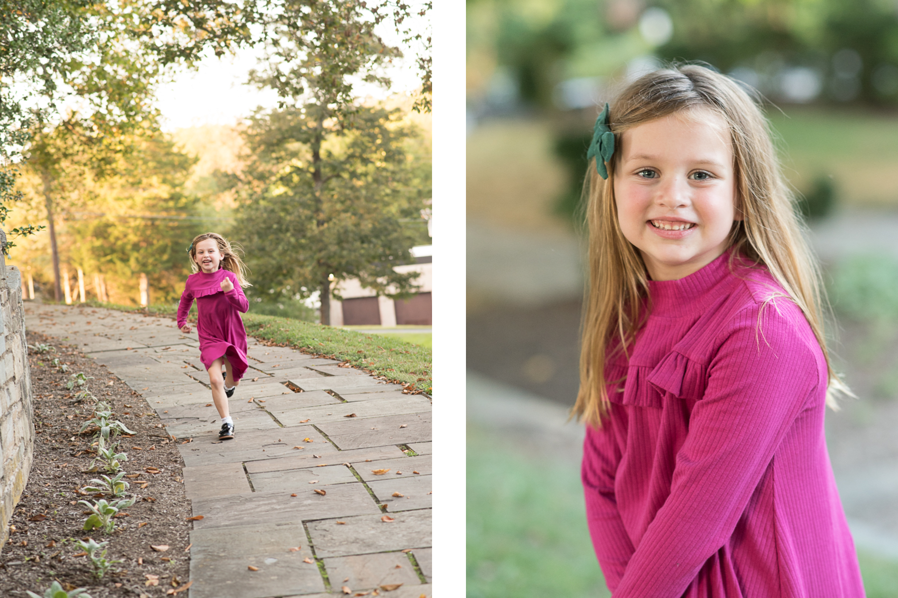 young girl having fun during family photography session in gaithersburg maryland