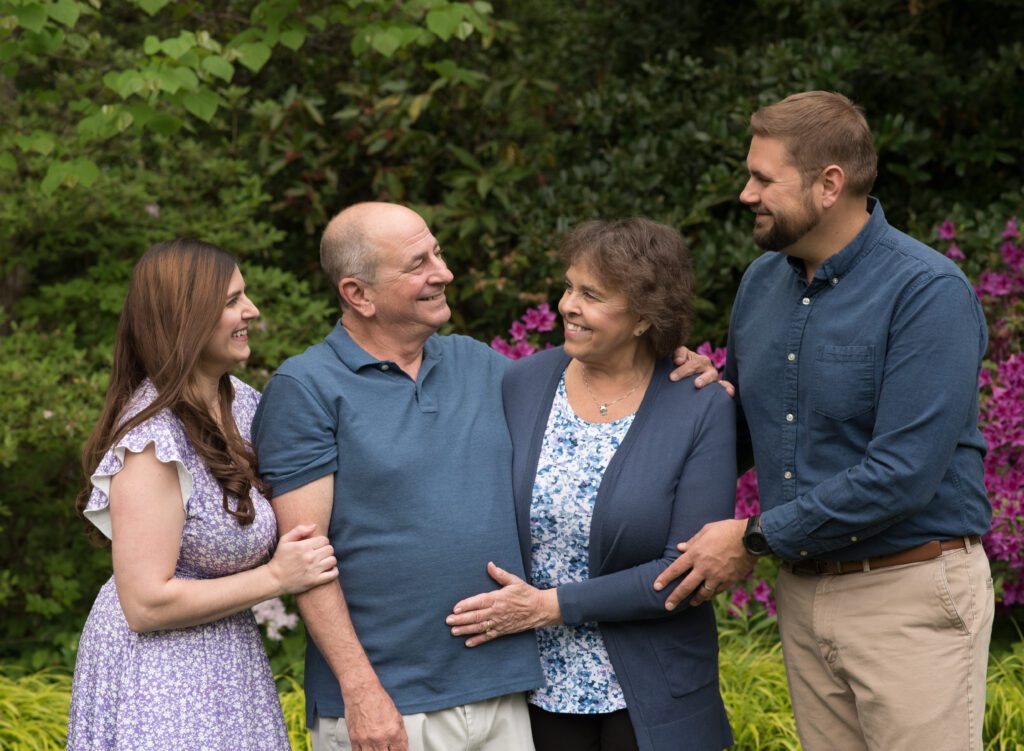 image of parents with their adult children