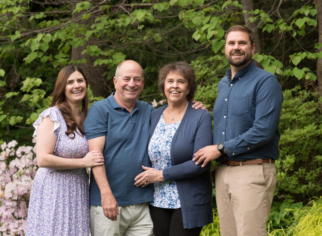 grandparents with their adult children photo