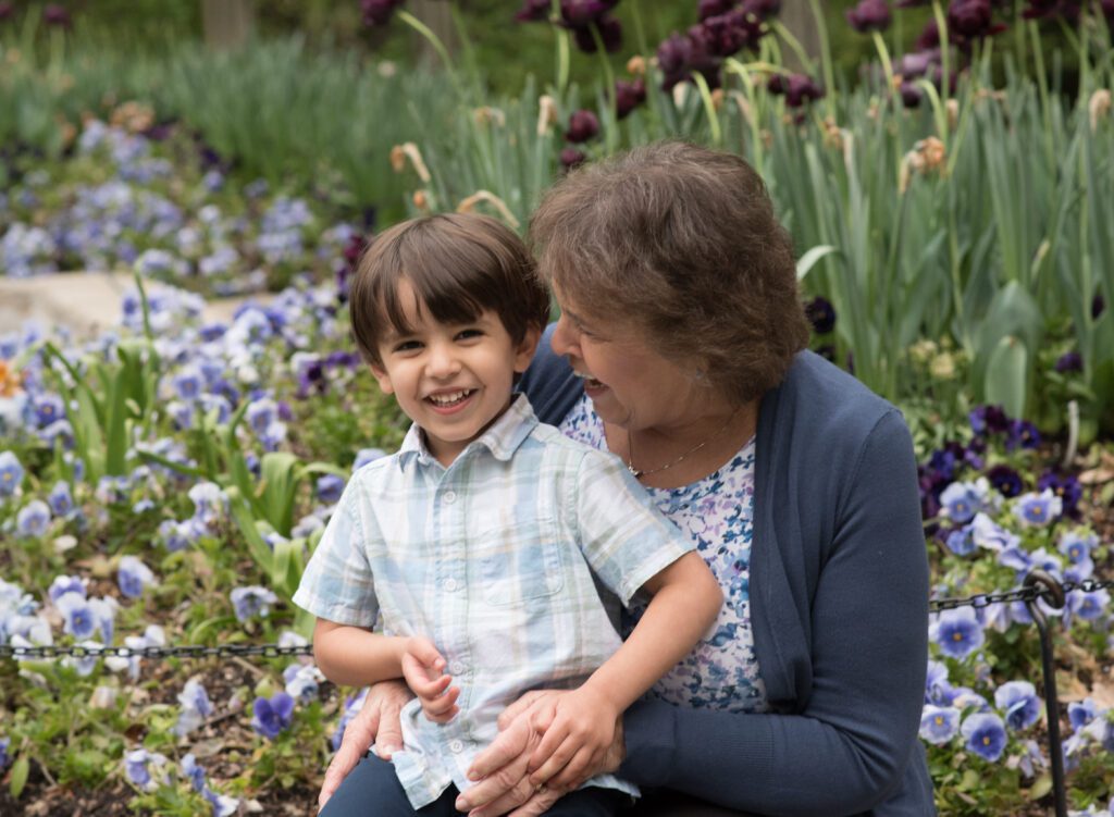 grandma with grandson laughing phtoo